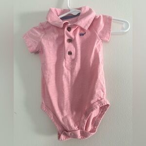 NWOT. CARTER’s Pink Collared Baby Onesie